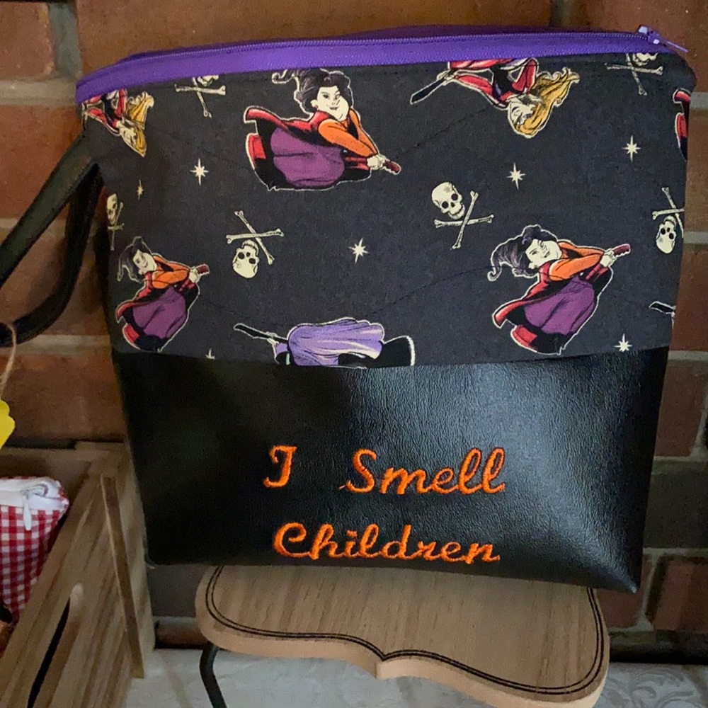 Brand new homemade Halloween bags can be used for make up, purse or candy.